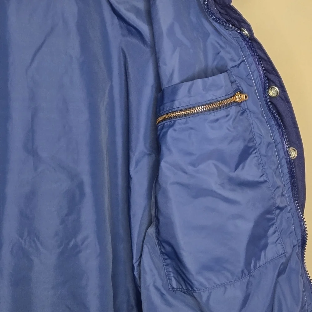 Vintage Bud Light Racing Navy Blue Red & White Jacket Size Large